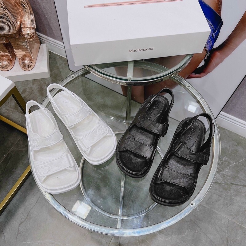 Giày xăng đan nữ cao su 2 quai đi mưa OO hot hit