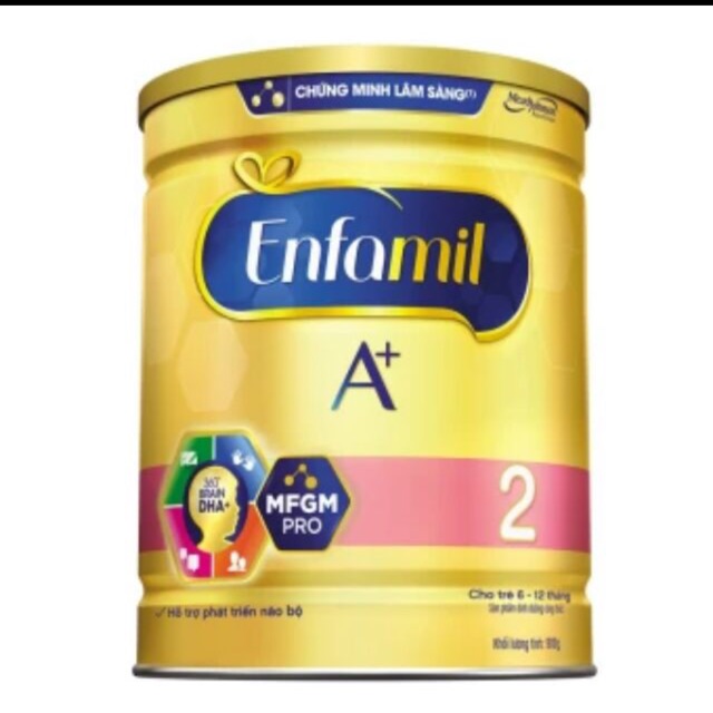 Sữa enfamil A+ số 2 lon mẫu mới