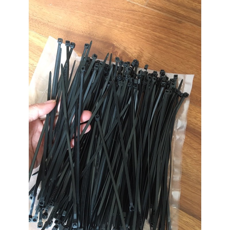 Dây rút nhựa đen, dây thít đen 20cm