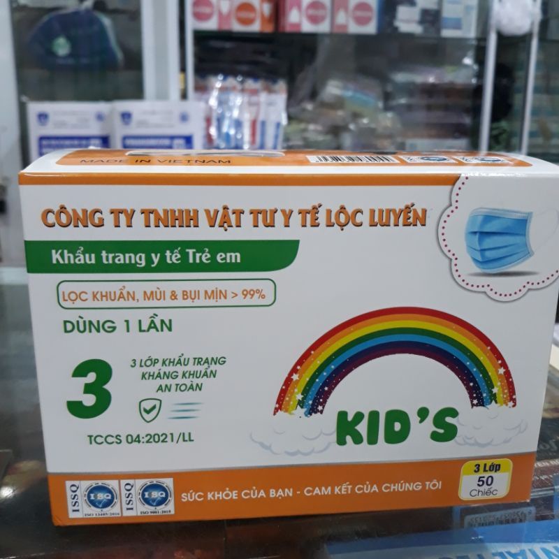 Khẩu trang trẻ em Lộc Luyến ( hộp 50 chiếc )
