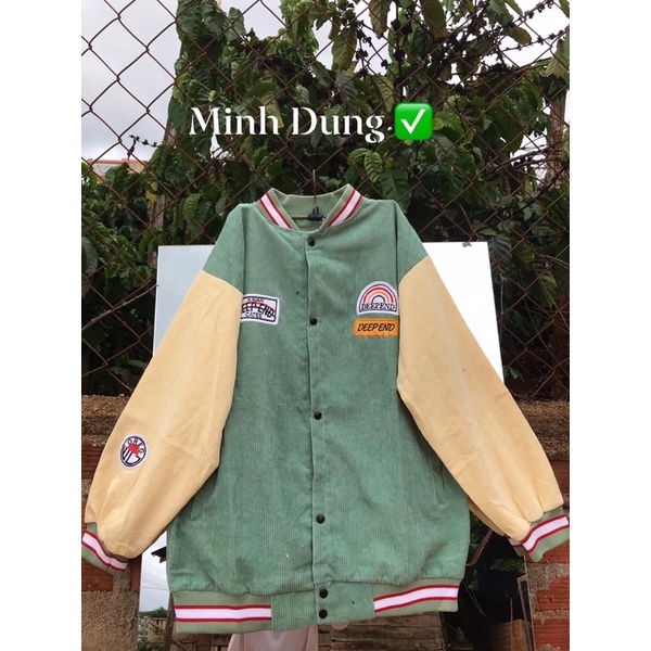 Áo bomber nhung cầu vòng | BigBuy360 - bigbuy360.vn