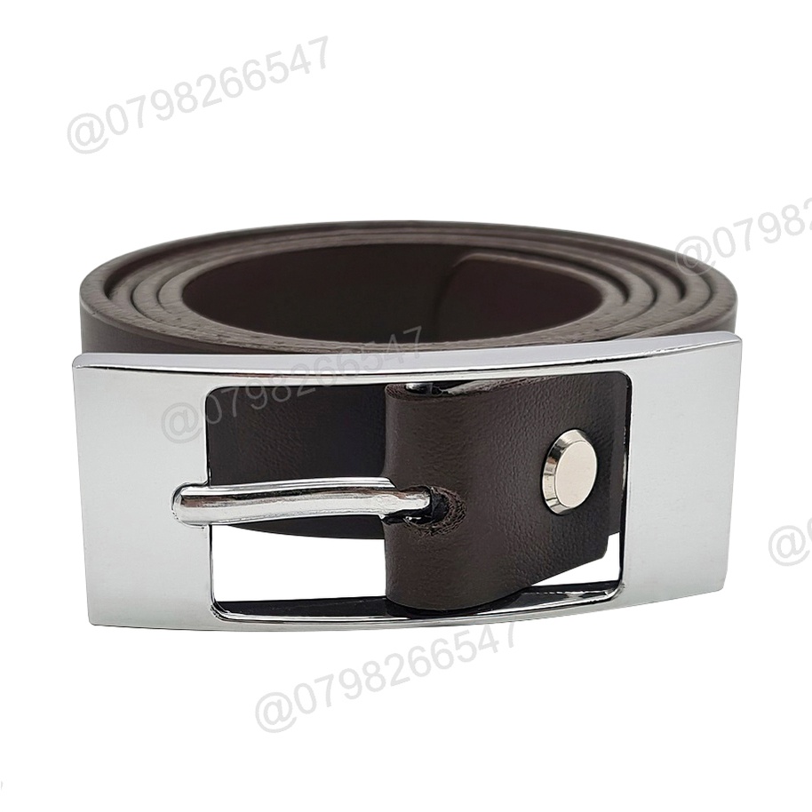 Thắt lưng học sinh DHM-261 | Khoá kim trắng thời trang bản nhỏ 2.3cm | Bảo hành 12 tháng