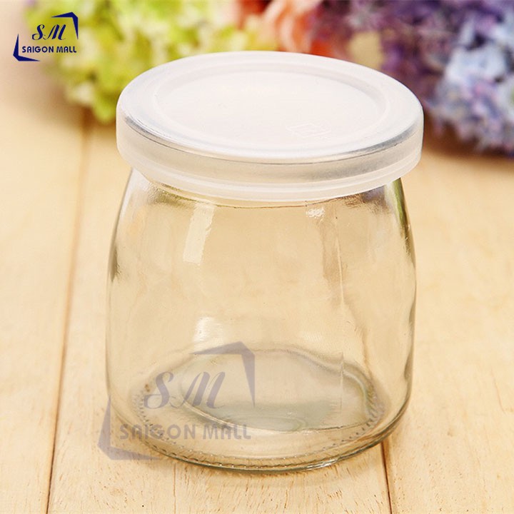 Bộ 12 hũ thủy tinh lùn 100ml làm sữa chua pudding