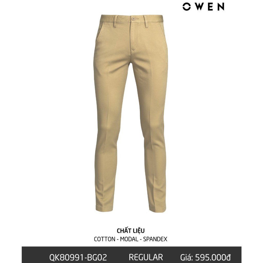 quần kaki owen dáng regular 80991( giá mác 595k)