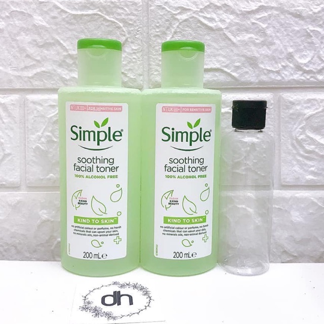 TONER SIMPLE - TONER CHO DA NHẠY CẢM VÀ DA DỄ NỔI MỤN 200ml