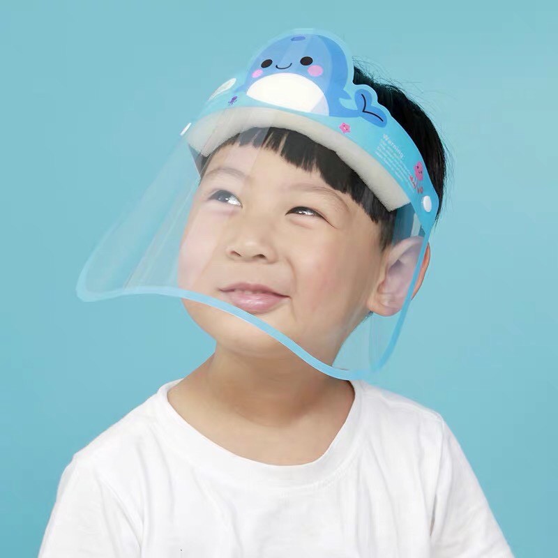Tấm che mặt trong suốt cho trẻ em chắn bụi chắn giọt bắn nhiều hình ngộ nghĩnh | BigBuy360 - bigbuy360.vn