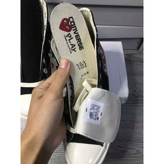 [ Ảnh Thật + Fullbox ] Giày Cv CDG Tym Đen Cao Nam Nữ