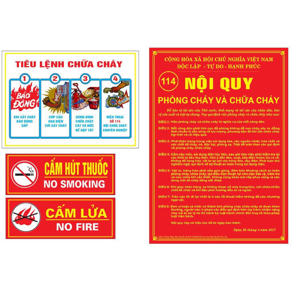 Nội Quy Tiêu Lệnh Phòng Cháy Chữa Cháy