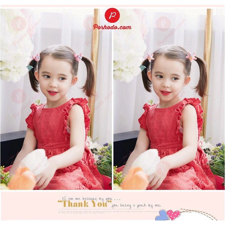 Chun Buộc Tóc Cho Bé Phong Cách Hàn Quốc Nhiều Hình Xinh Xắn Cực Dễ Thương