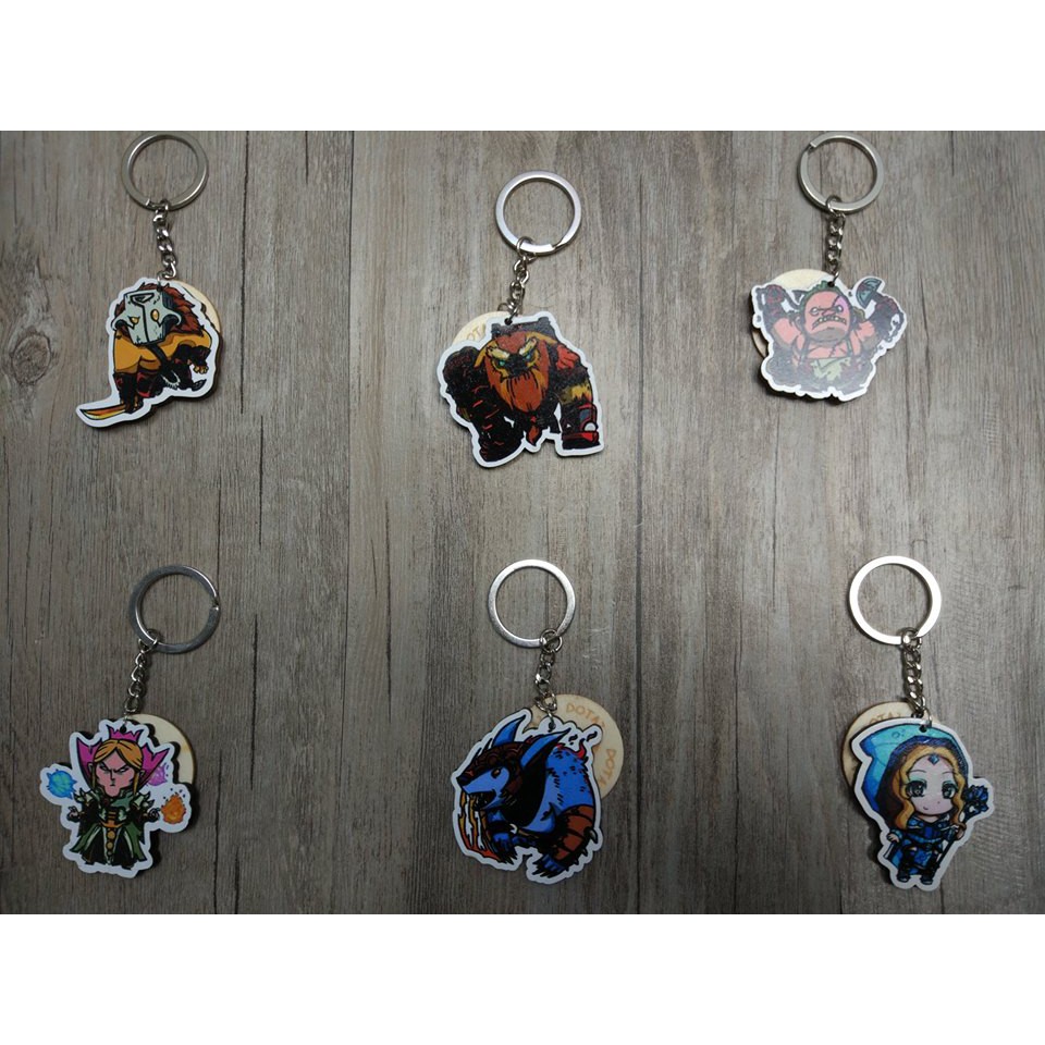 Móc khóa gỗ hero Dota2