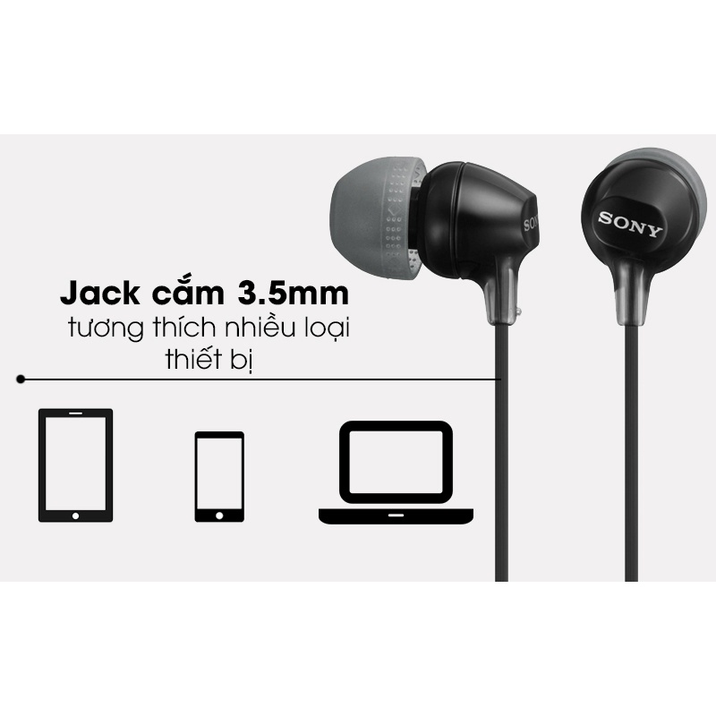 Tai nghe In-ear Sony MDR-EX15APBZE - BH 12 tháng chính hãng