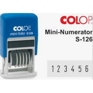 Dấu 6 số liền mực (Colop S126)