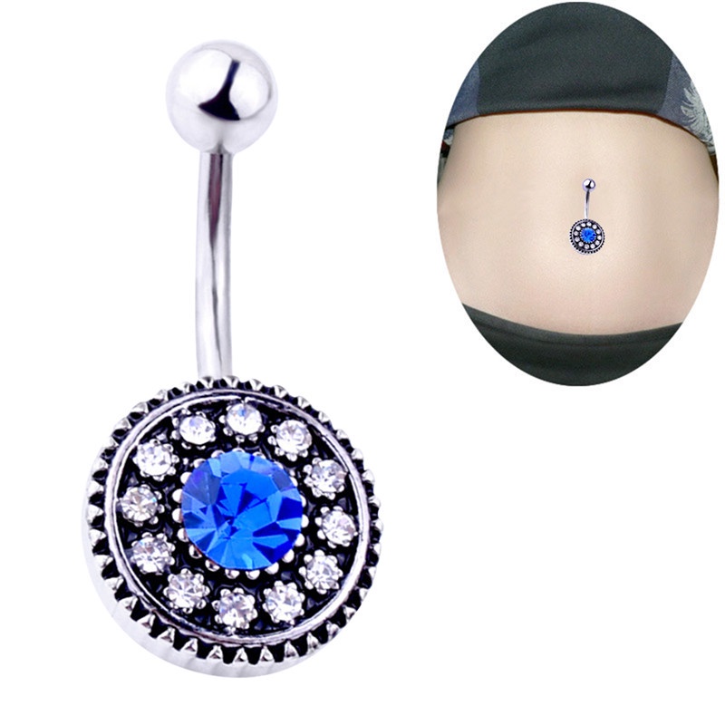 Khuyên Xỏ Đính Đá Pha Lê Nhân Tạo Thời Trang