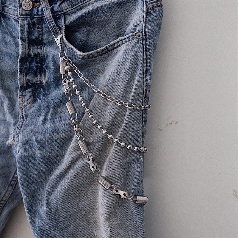 Dây xích CHAIN móc quần jeans phong cách HIPHOP STREETWEAR 1