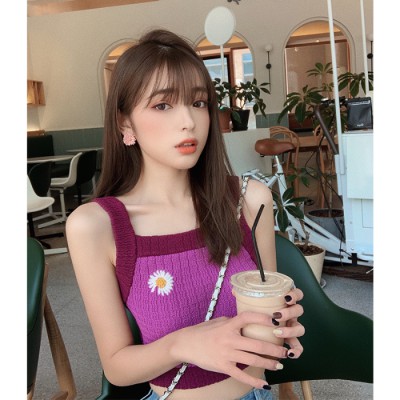 NRVP Áo họa tiết hoa cúc tay phồng thời trang hè cho nữ