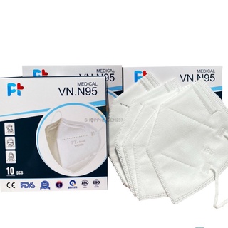 Khẩu Trang Y Tế 4 Lớp N95 Kháng Khuẩn Pro Mask VN.N95 chống bụi mịn ( Hộp 10 cái)