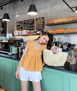 Áo kiểu tay cánh tiên