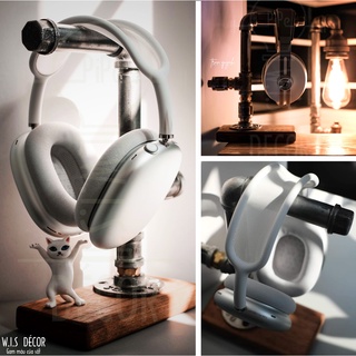 Giá đỡ tai nghe - kệ treo headphone để bàn - headphone stand - đế gỗ nguyên khối tự nhiên