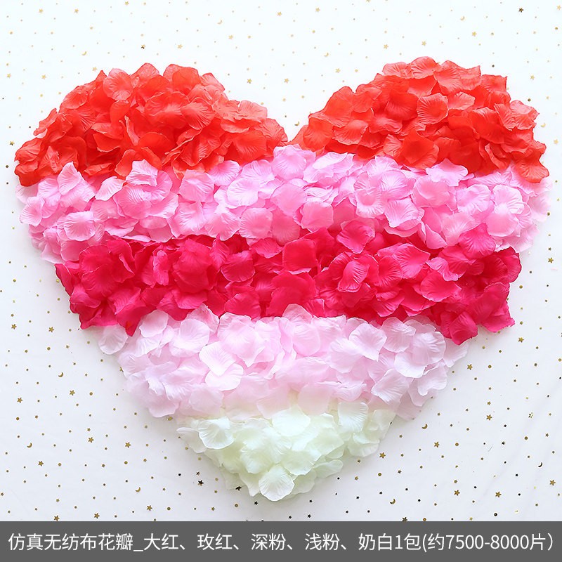 300 Cánh Hoa Hồng Giả Bằng Lụa Dùng Trang Trí Tiệc Cưới