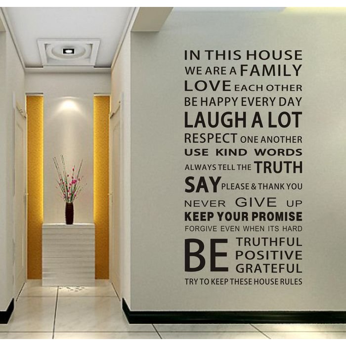 Decal dán tường chữ trang trí