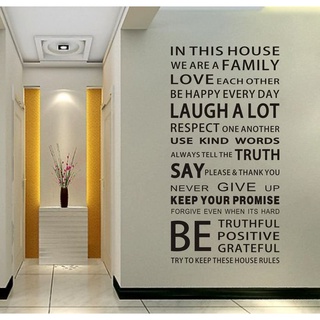 Decal dán tường chữ trang trí
