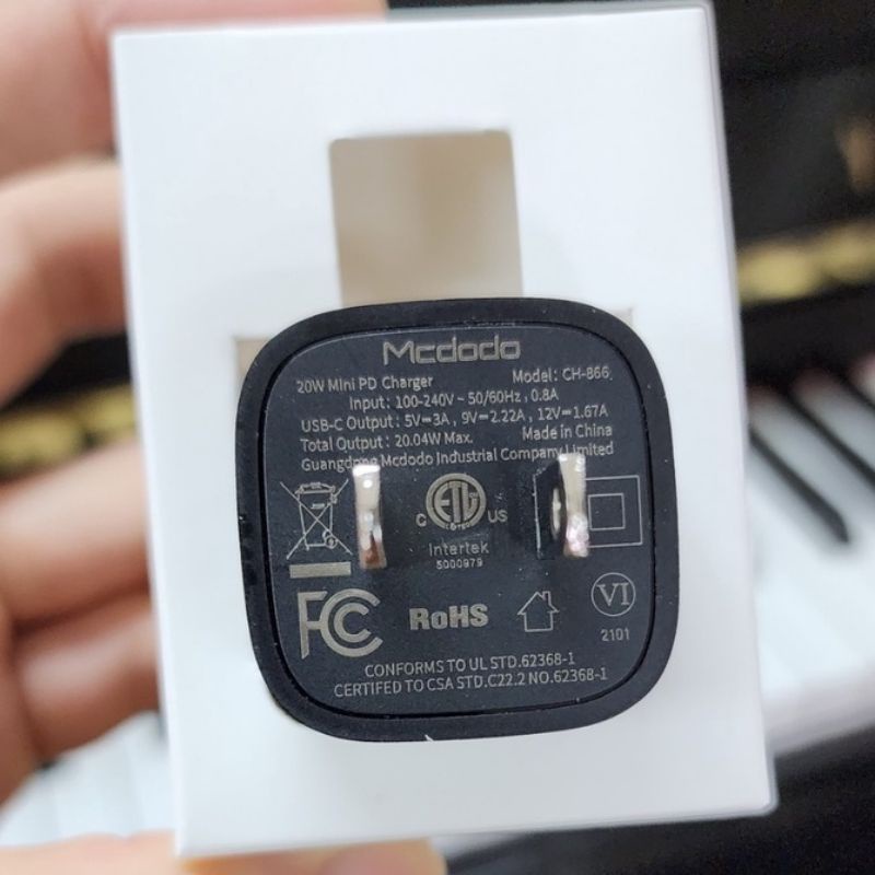 Sạc Nhanh 20W Nano Chính hãng MCDoDo