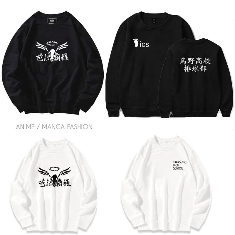BST Mẫu áo Sweater dài tay Haikyuu - Tokyo Revengers Anime đẹp giá siêu rẻ 💖