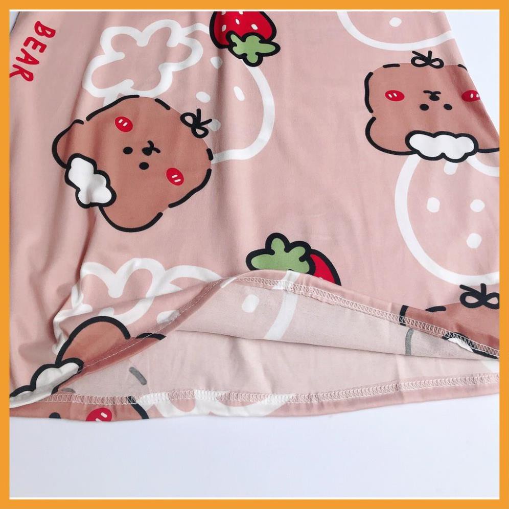 Váy bầu/đầm bầu cho con bú mùa hè chất cotton mát mẻ hình thật 100%