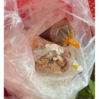 [150g Bánh tráng trộn] Sốt bò, ruốc sấy, đậu phộng và hành phi