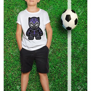 Áo Thun Bé Trai - Marvel ChiBi - Black Panther Cao Cấp