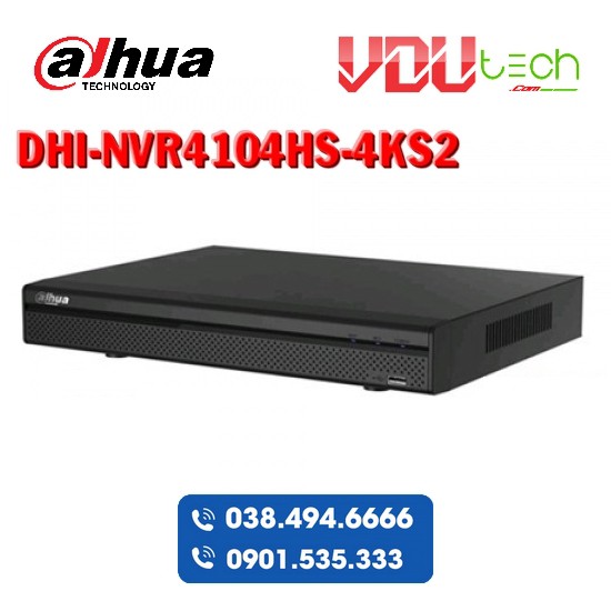 ĐẦU GHI HÌNH CAMERA DAHUA NVR4104HS-4KS2 - TEM DSS VIỆT NAM