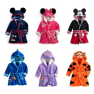 Áo choàng tắm chất liệu Cotton Velvet cho bé trai và bé gái
