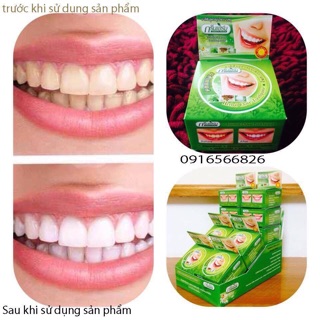 Bột trắng răng Coconut Green Herb Thái Lan