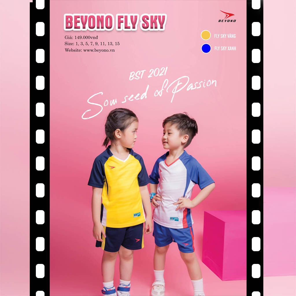 Quần Áo Trẻ Em – Bộ Đồ Thể Thao Trẻ Em Beyono Fly Sky[Chính Hãng] – Chất Liệu Thoáng Mát – Thiết Kế Hiện Đại – Nhiều Màu