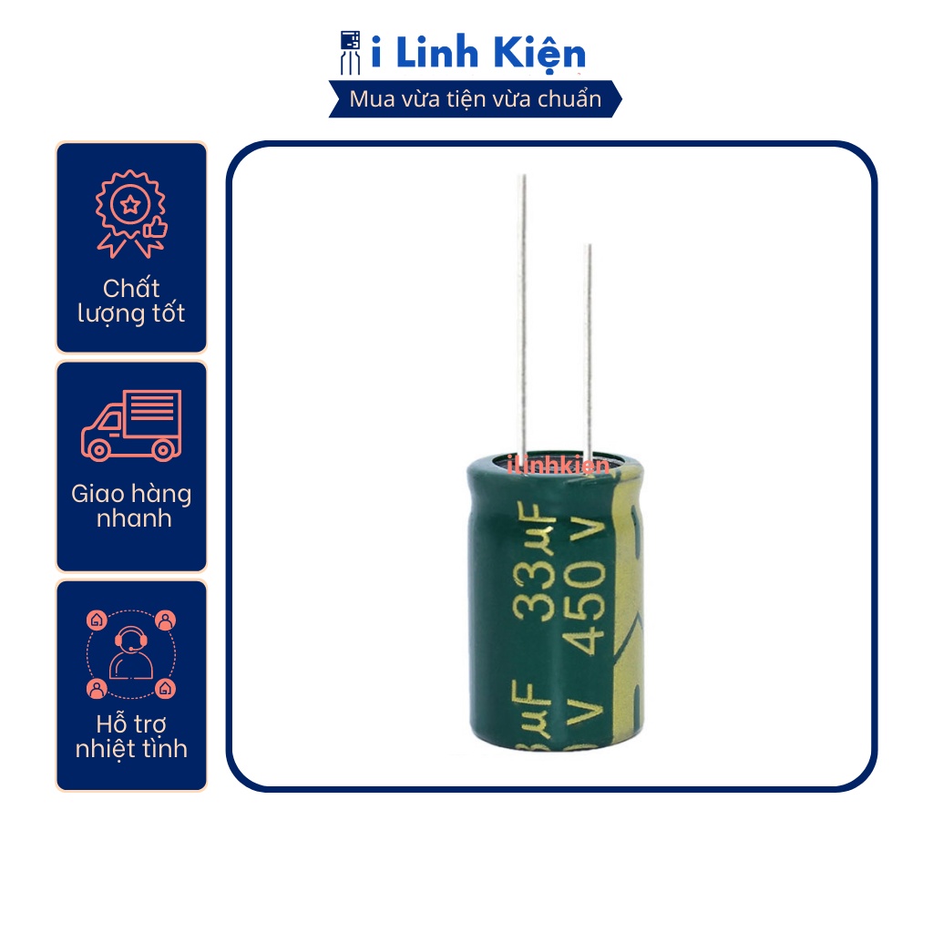 Tụ hóa 450V 3.3uF-150uF tần số cao