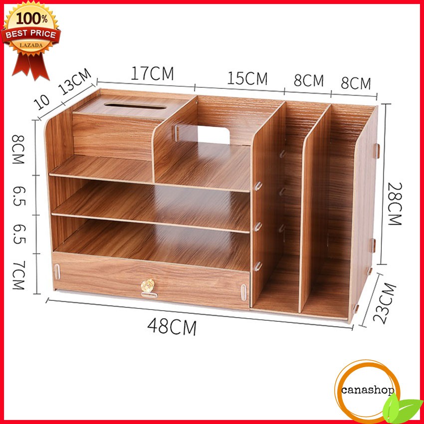 [Mã LIFEXANH03 giảm 10% đơn 500K] Kệ sách mini để bàn Kệ tài liệu kệ gỗ văn phòng Canaries.shop