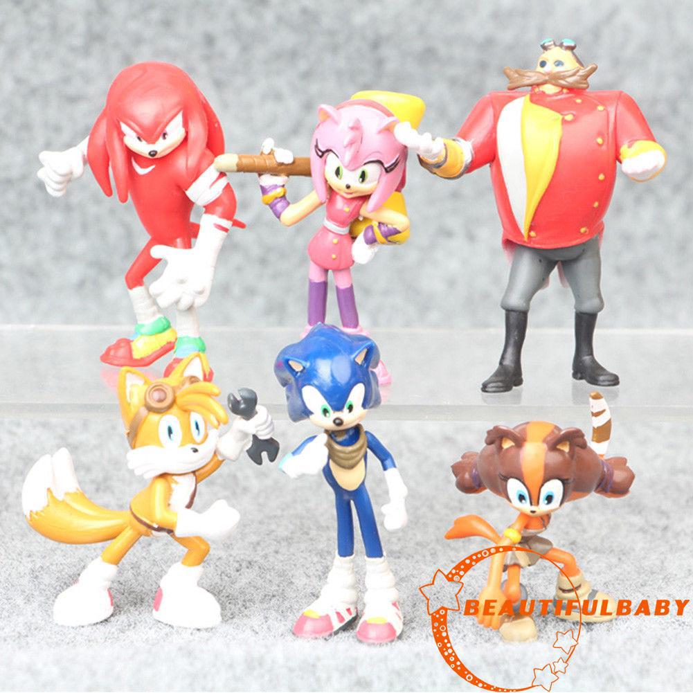 Bộ 6 Mô Hình Nhân Vật Trong Sonic The Hedgehog
