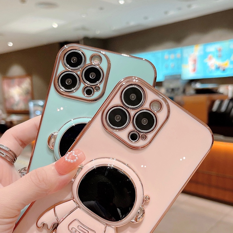 Ốp lưng điện thoại iphone, Ốp điện thoại Phi Hành Gia 3D cho iPhone 6 - 13 proMax - Bluetech