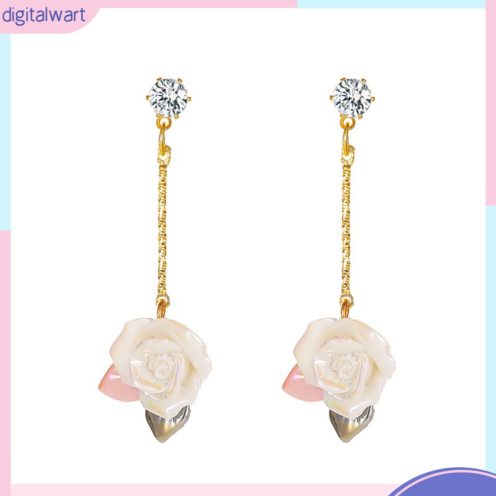 Đôi Khuyên Tai Hình Hoa Hồng Phong Cách Vintage Thời Trang Cho Nữ