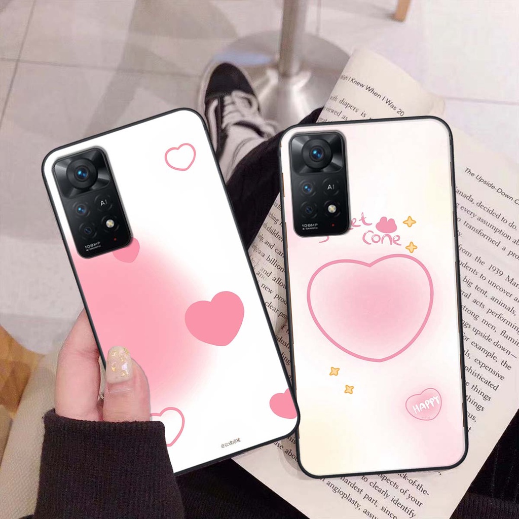 Ốp Xiaomi Redmi Note 11 4G / Note 11S / Note 11 Pro 5G in hình trái tim, caro kẹo ngọt đầy cá tính siêu đẹp siêu chất