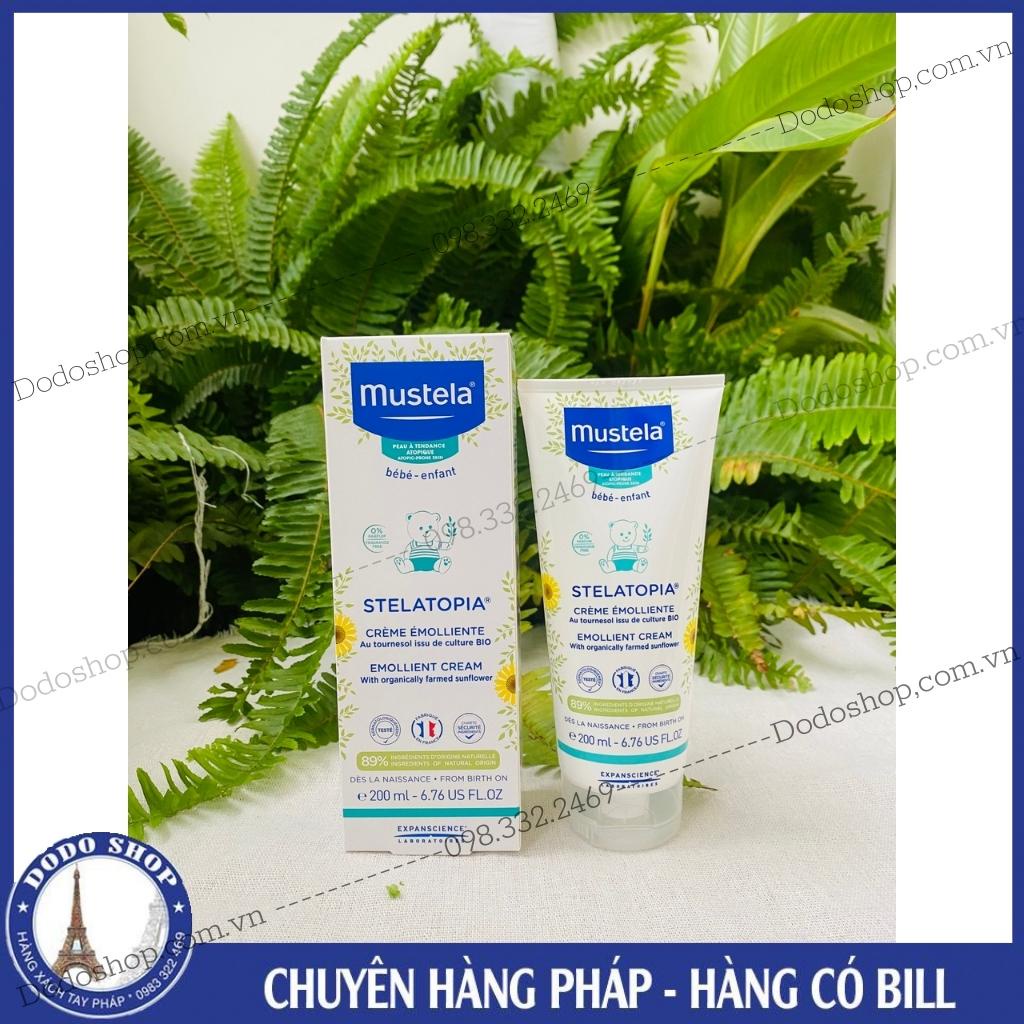 Kem Mustela stelatopia 200ml dạng tub, dành cho bé da khô, da rất khô, da cơ đia, chàm sữa_Dodoshop.com.vn