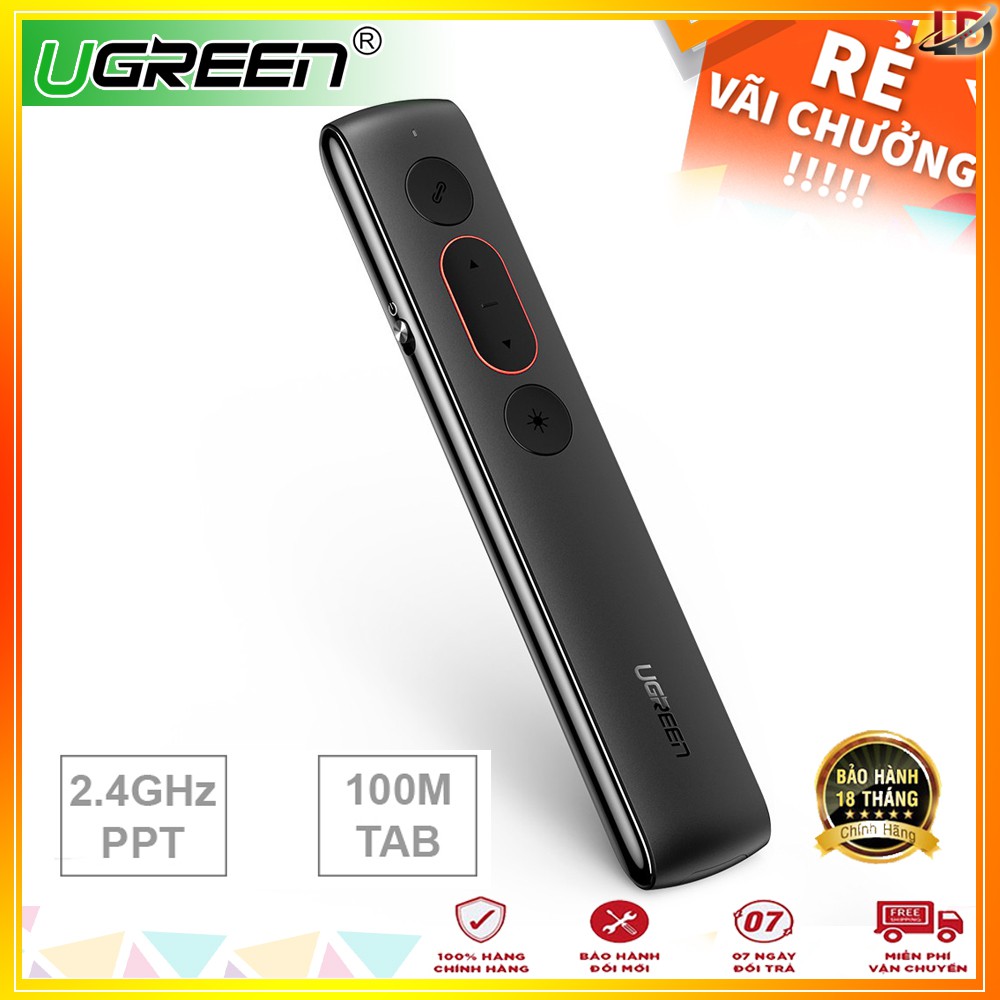 Bút trình chiếu Laser Ugreen 60327 chính hãng - khoảng cách 100M