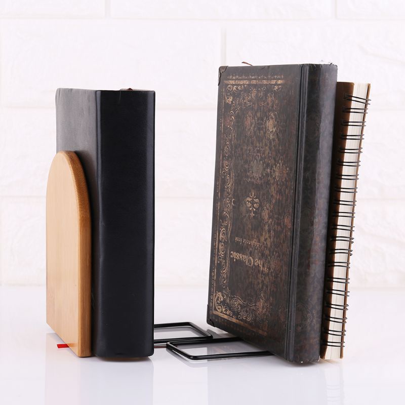 Giá Đỡ Đầu Sách Bằng Gỗ Tre Tự Nhiên Để Bàn