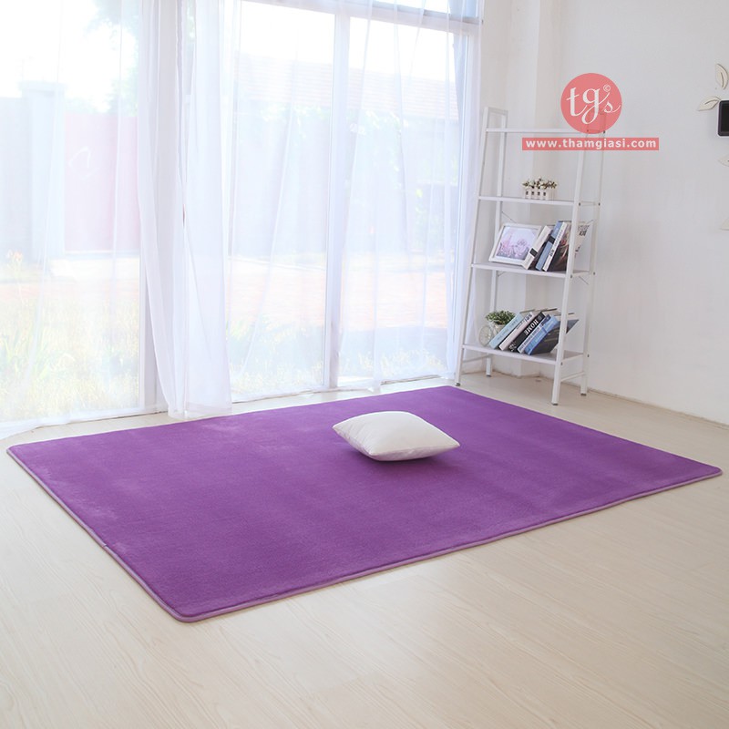 Thảm Trải Sàn Phòng Khách Thảm Mềm Màu Tím