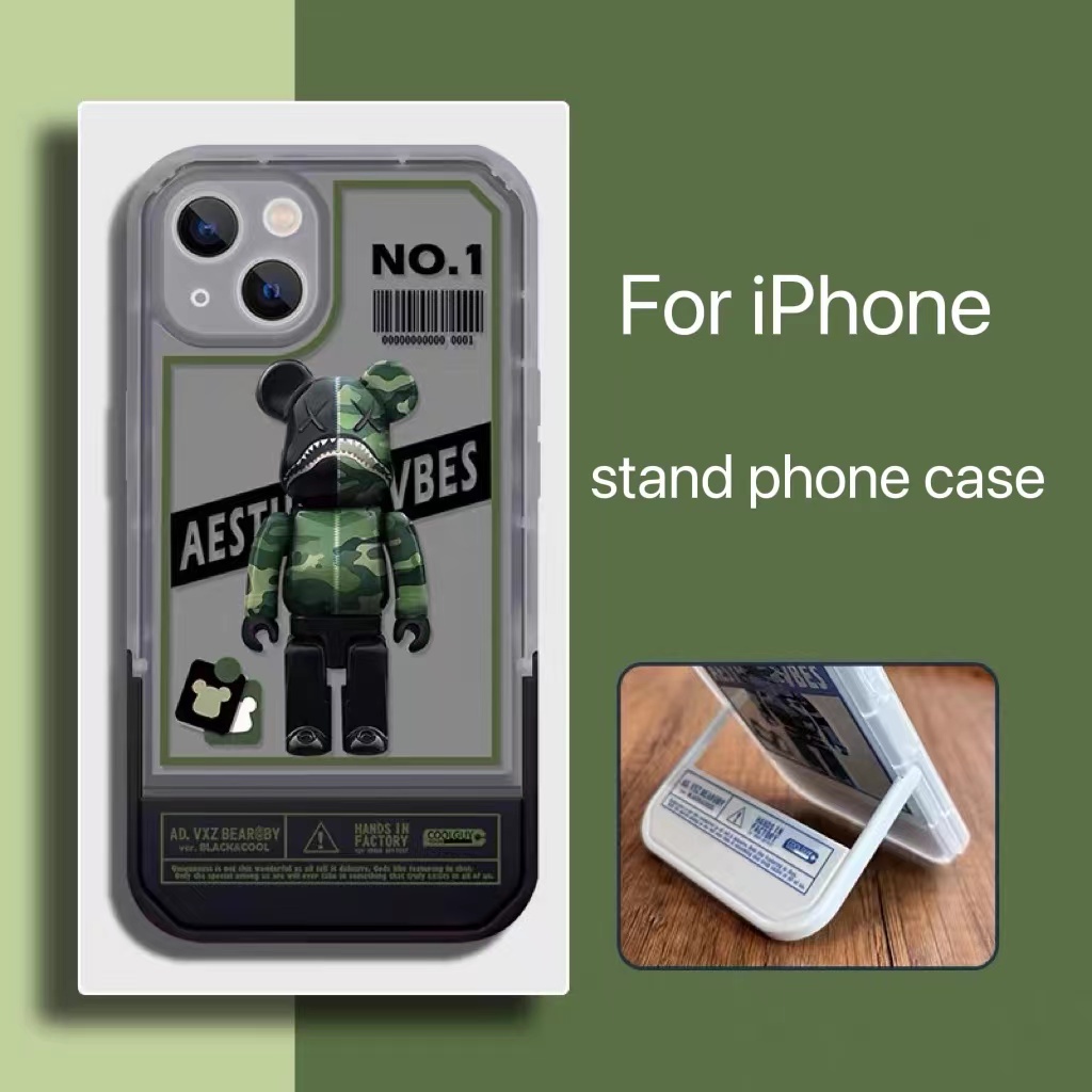 Ốp Điện Thoại Có Giá Đỡ Hình Gấu Cho iphone 13 Pro Max i13 13pro 11ProMax i11 iX XS Max XR 7plus 8plus 12Pro 12 Pro Max