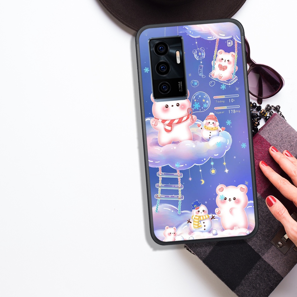 ỐP LƯNG VIVO Y21 - Y21S - Y33S - Y15S , IN HÌNH GẤU NÂU CHOCOLATE ĐÁNG YÊU.