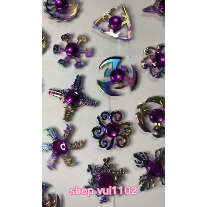 Con quay Finger Spinner 3 cánh phản quang kim loại cao cấp