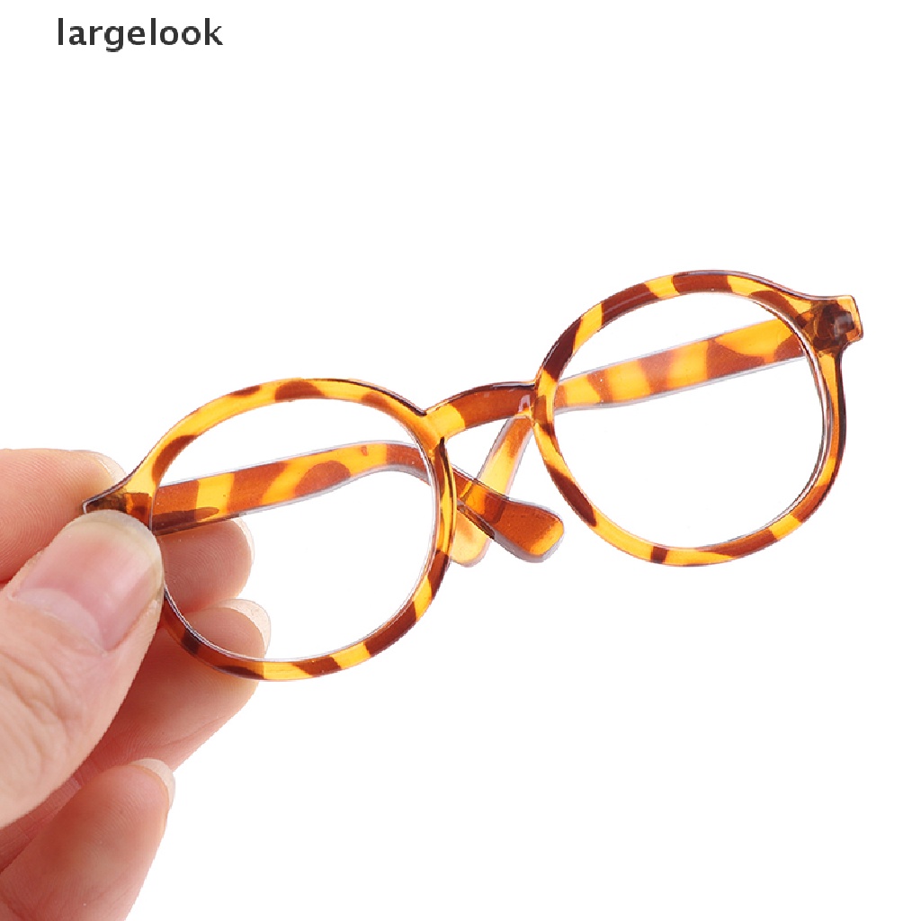 Mắt kính 9cm 1/6 gọng tròn màu trong suốt thích hợp cho búp bê