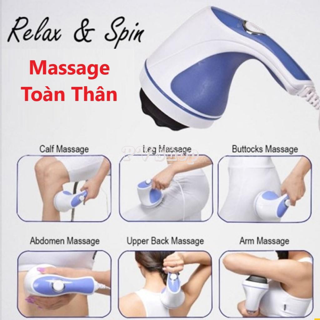 Máy Massage Relax &amp; Spin Tone Cao Cấp Chính hãng - Xua Tan Căng Thẳng Mệt Mỏi và Mỡ Thừa