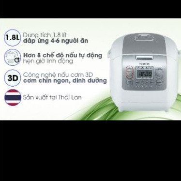 Nồi cơm điện tử Toshiba 1.8 lít RC-18NMFVN(WT) - hàng trưng bày | BigBuy360 - bigbuy360.vn